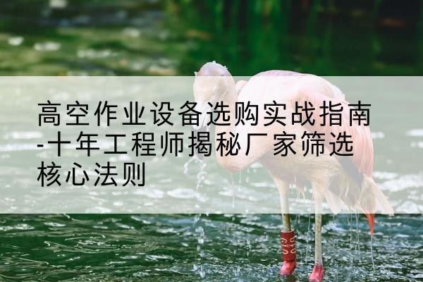 兴化剪叉式升降机厂家-高空作业设备选购实战指南-十年工程师揭秘厂家筛选核心法则